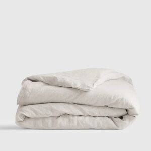 NWOT- Quince European Linen Sand Duvet Cover! Sz. Full/ Queen! (162)